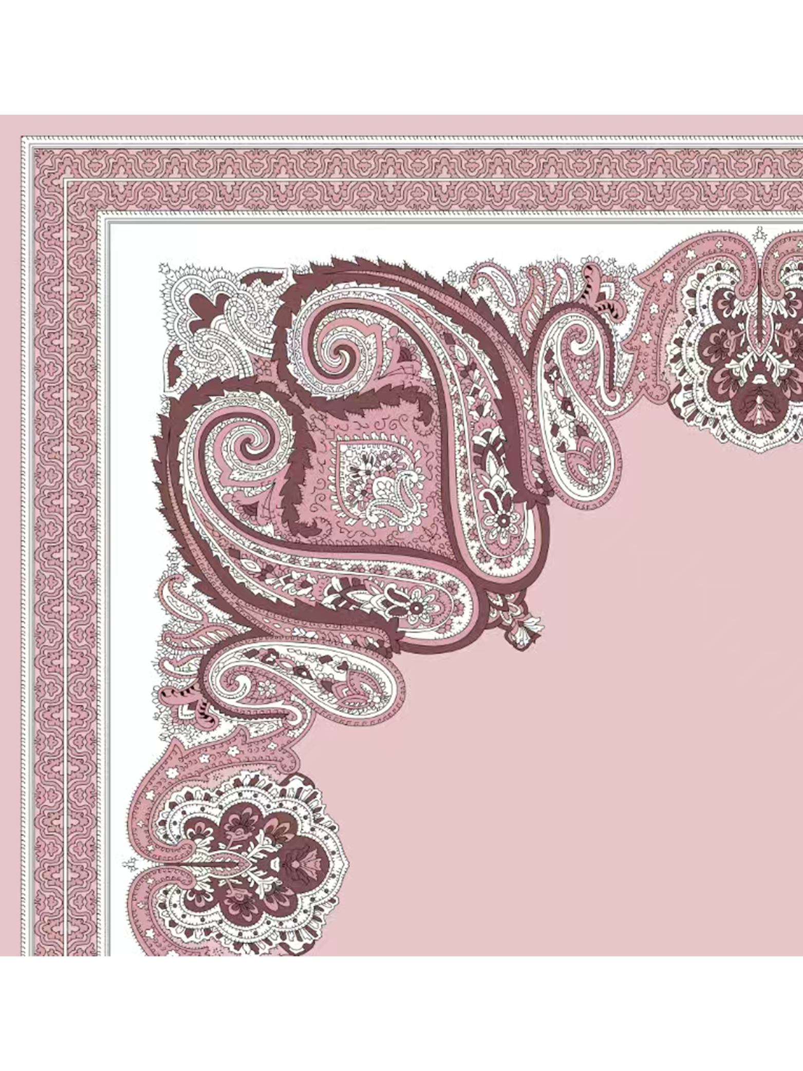 Silkeskjerf Klassisk- rosa